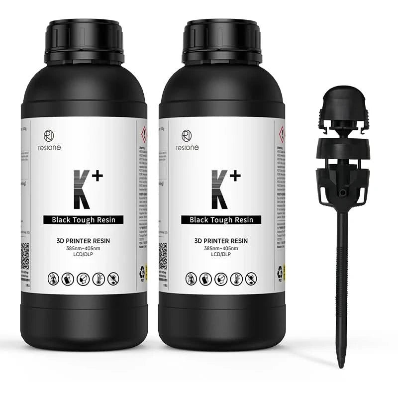 Resione K+ Tough ABS-ähnliches 3D-Harz Kratzfest Hohe Präzision UV 405nm für LCD SLA DLP Elegoo Anycubic 3D-Drucker