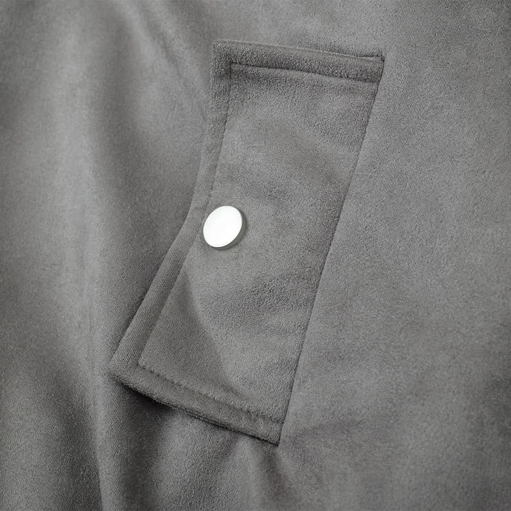 Mao collar hooded jacket