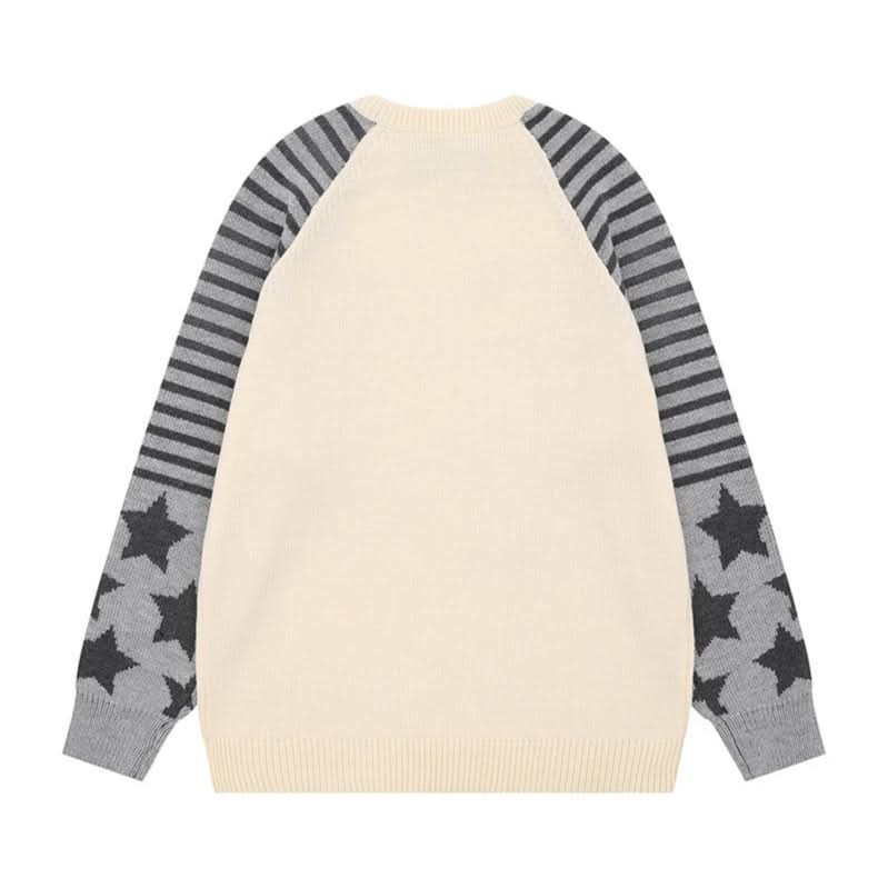 Leichter V-Ausschnitt-Pullover, locker, lässig, Strickwaren, Herbst