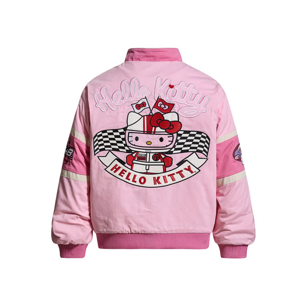 Cartoon-Schwerindustrie Stickerei Racing Style Stehkragen Baumwolljacke