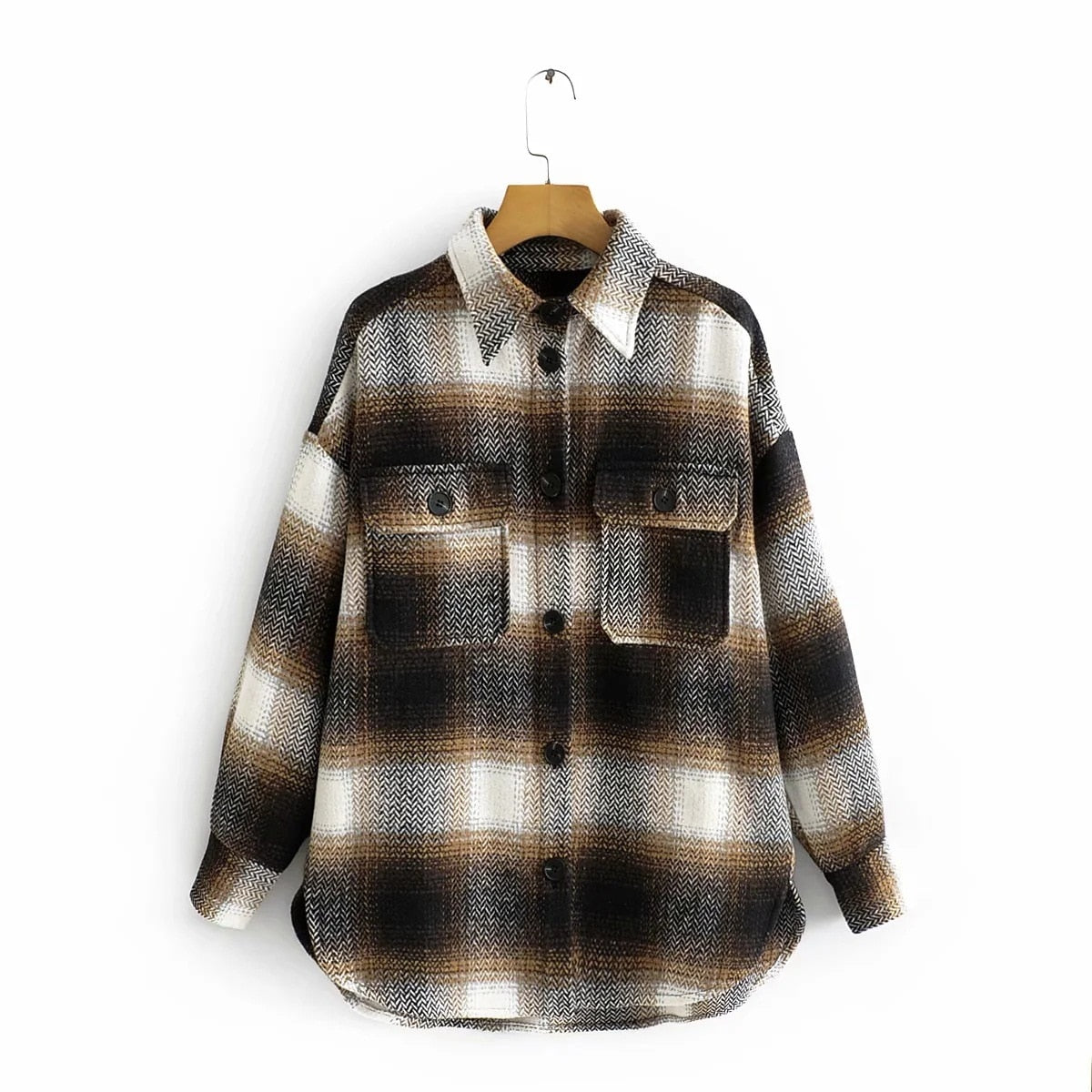 Korean Style Oversized Plaid Shirts Blouse Women Autumn Cotton Blouse Long Sleeve Plus Size Blouses 2020 Button Up Shirt Blusas