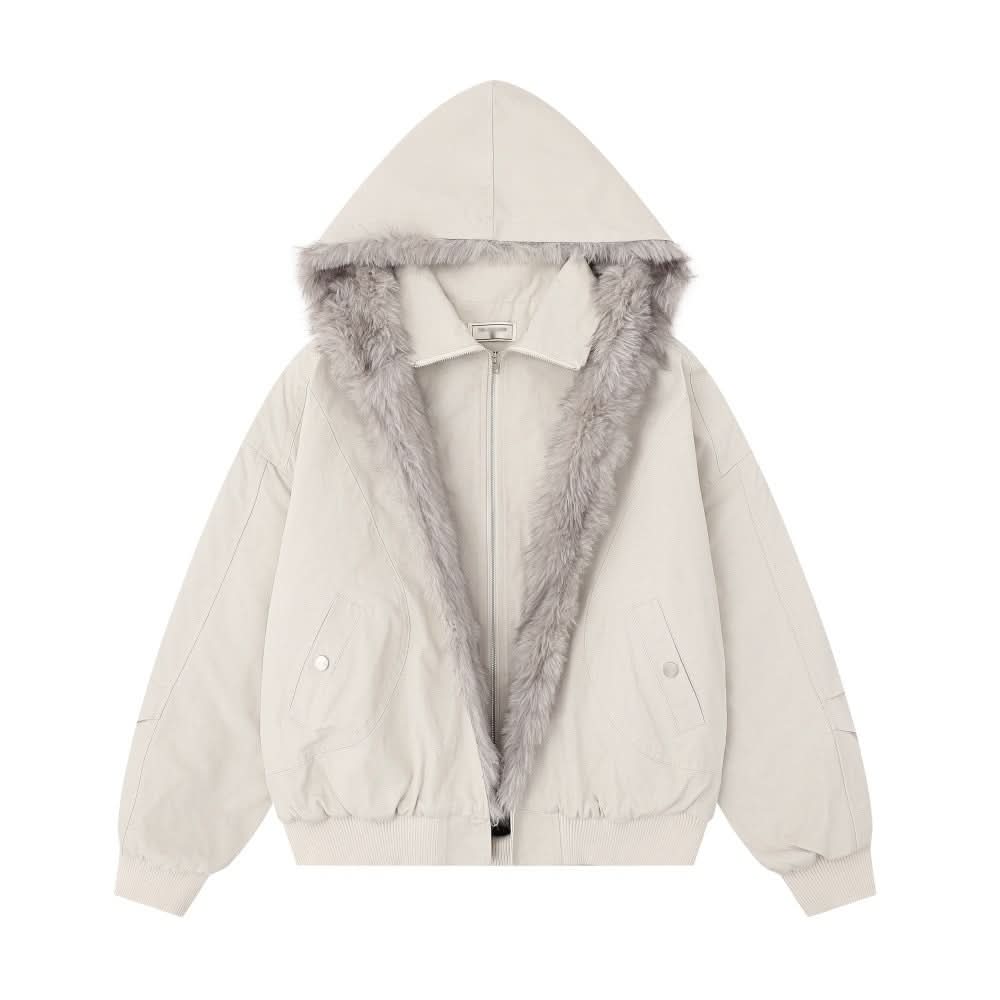 hooded cotton jacket