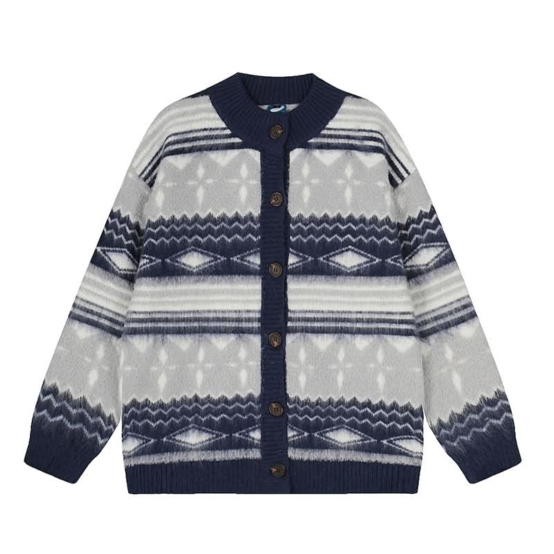 Sweater Women College Style Design Lazy Loose Knit Cardigan