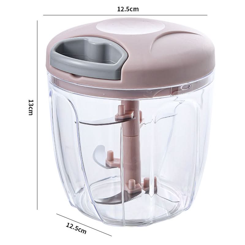 Small Manual Garlic Press & Meat Grinder, Kitchen Chopper for Food Prep