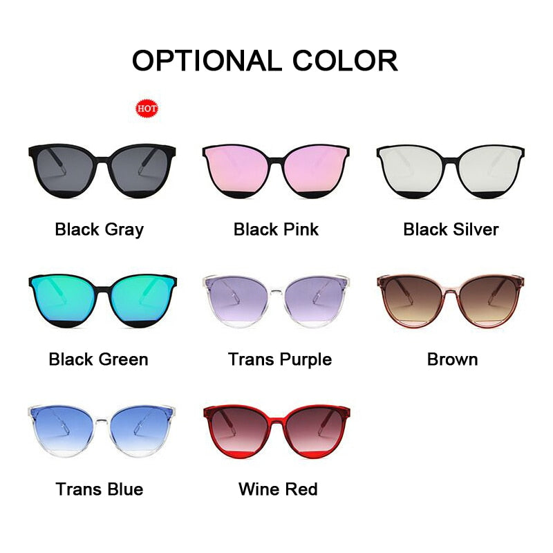 New Arrival Fashion Sunglasses Women Vintage Metal Mirror Classic Vintage Sun Glasses Female Oculos De Sol Feminino UV400