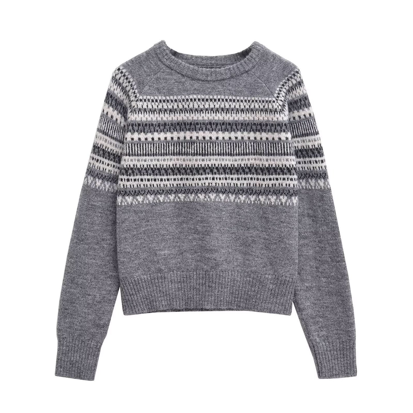 Lazy style casual knitted sweater
