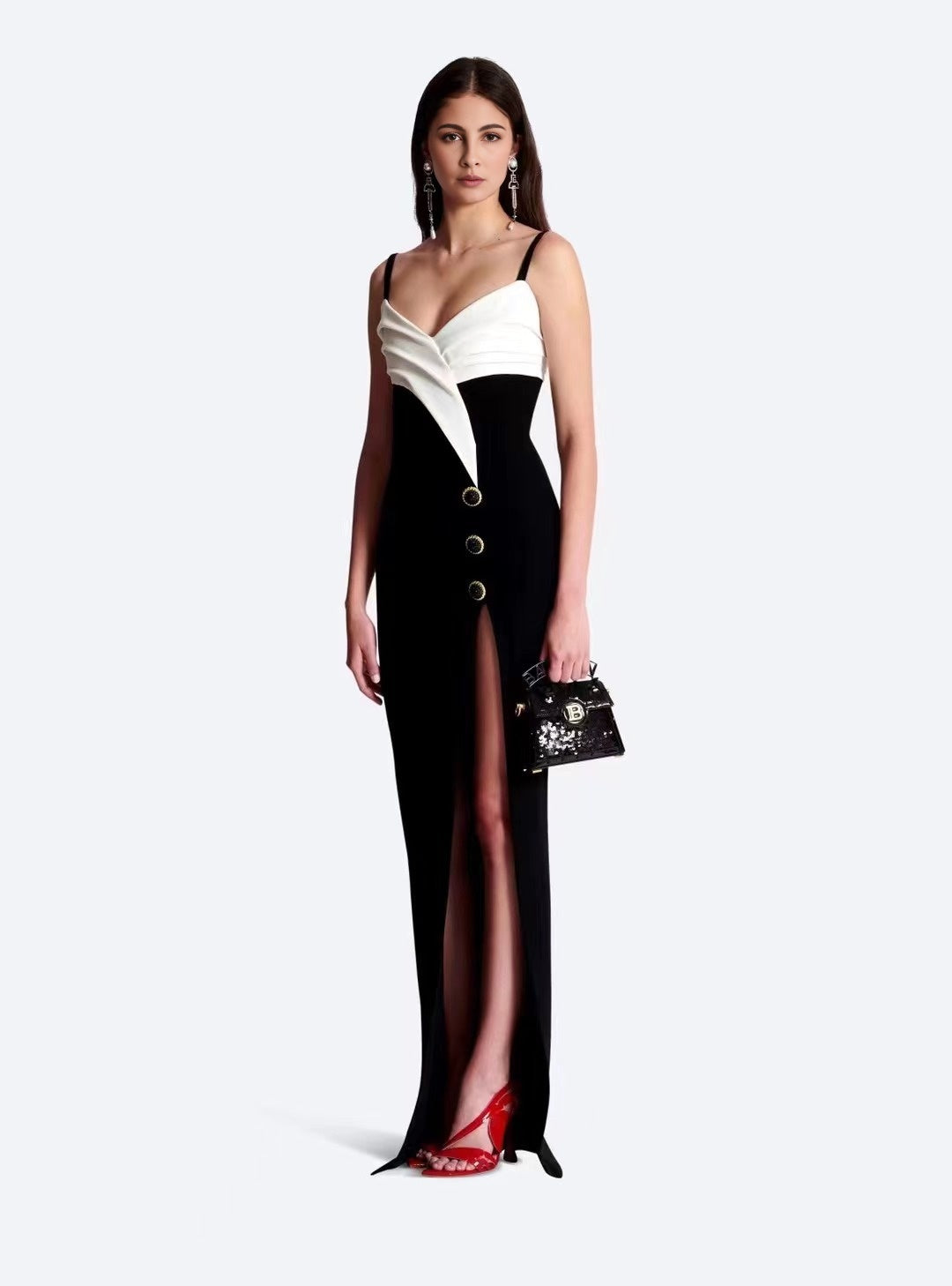 Celebrity Fashion Sexy Sleeveless V-Neck Bodycon Mini Bandage Dress Fashion Nightclub Party Photo Shoot Dress Vestido