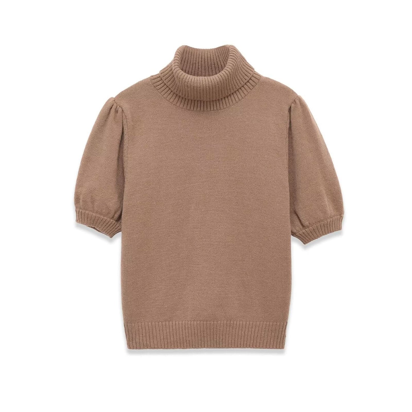 Damen-Strickpullover mit kurzen Ärmeln