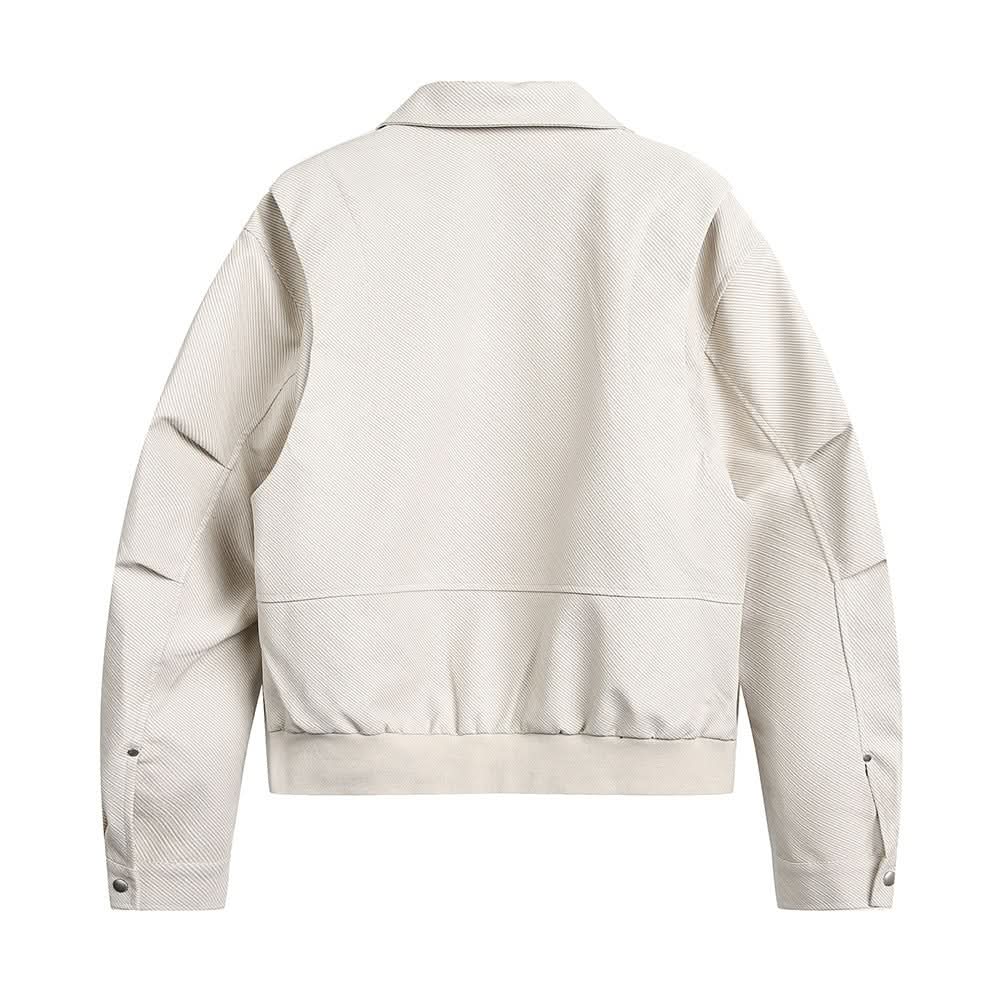 Workwear PU leather jacket