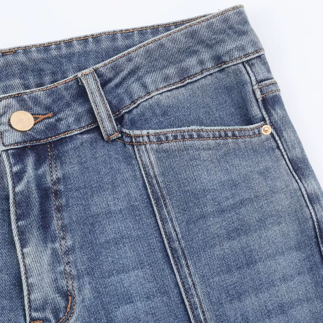 Mid waist flared jeans women's clothing