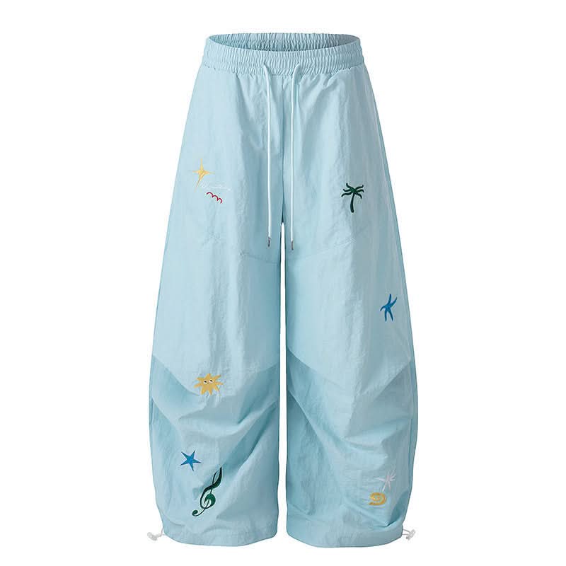 Cargo Fallschirmjägerhose Damen Locker Gerade Weites Bein Freizeithose