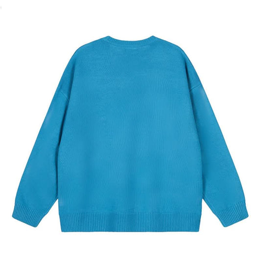 Jacquard Loose Knit Sweater  Feel Casual Sweater