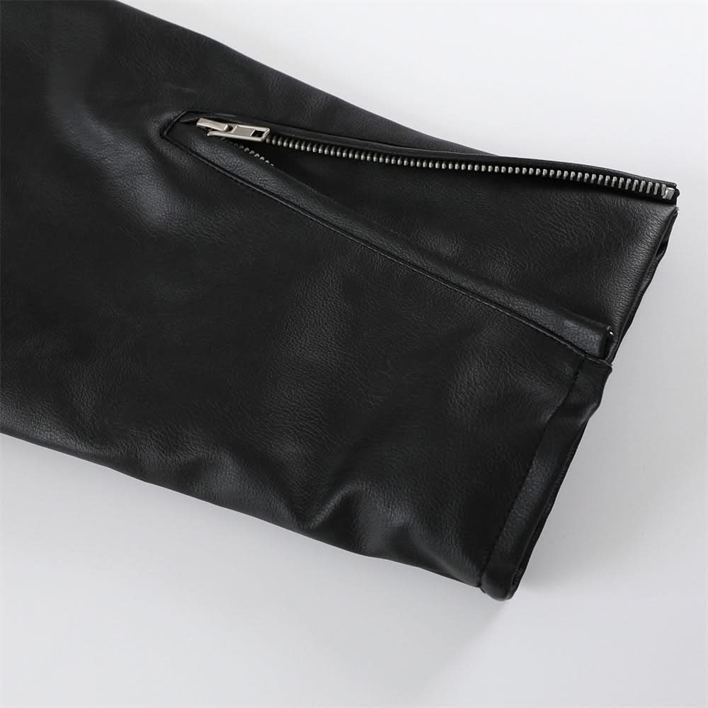 PU leather jacket
