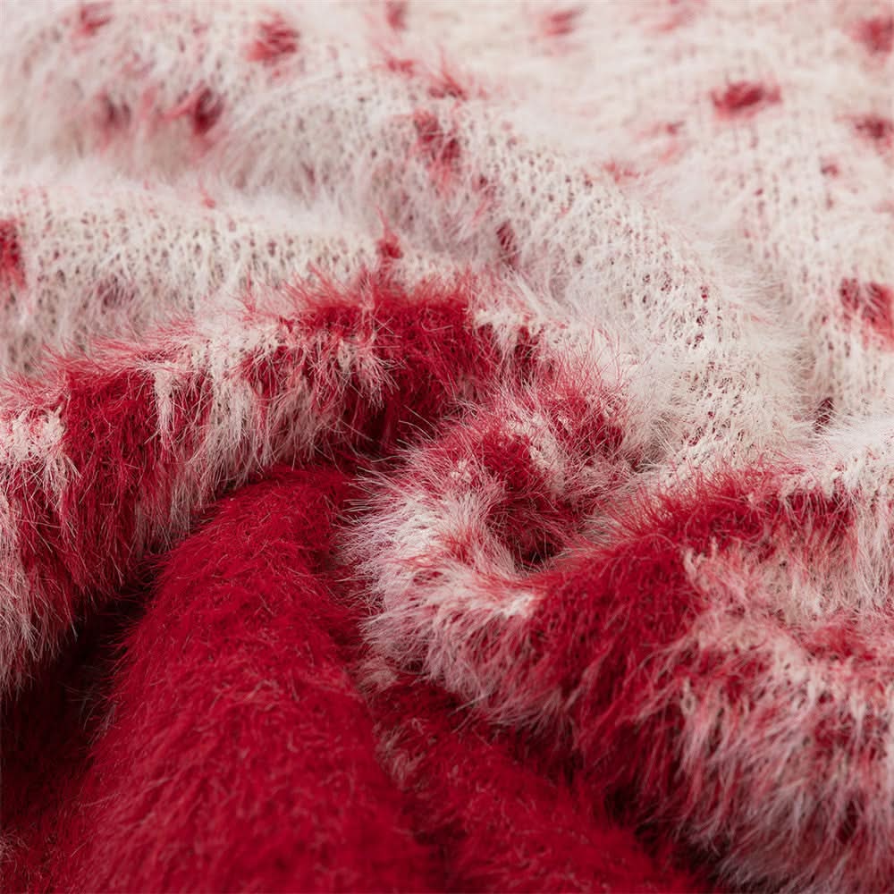 Gradient soft and fluffy sweater