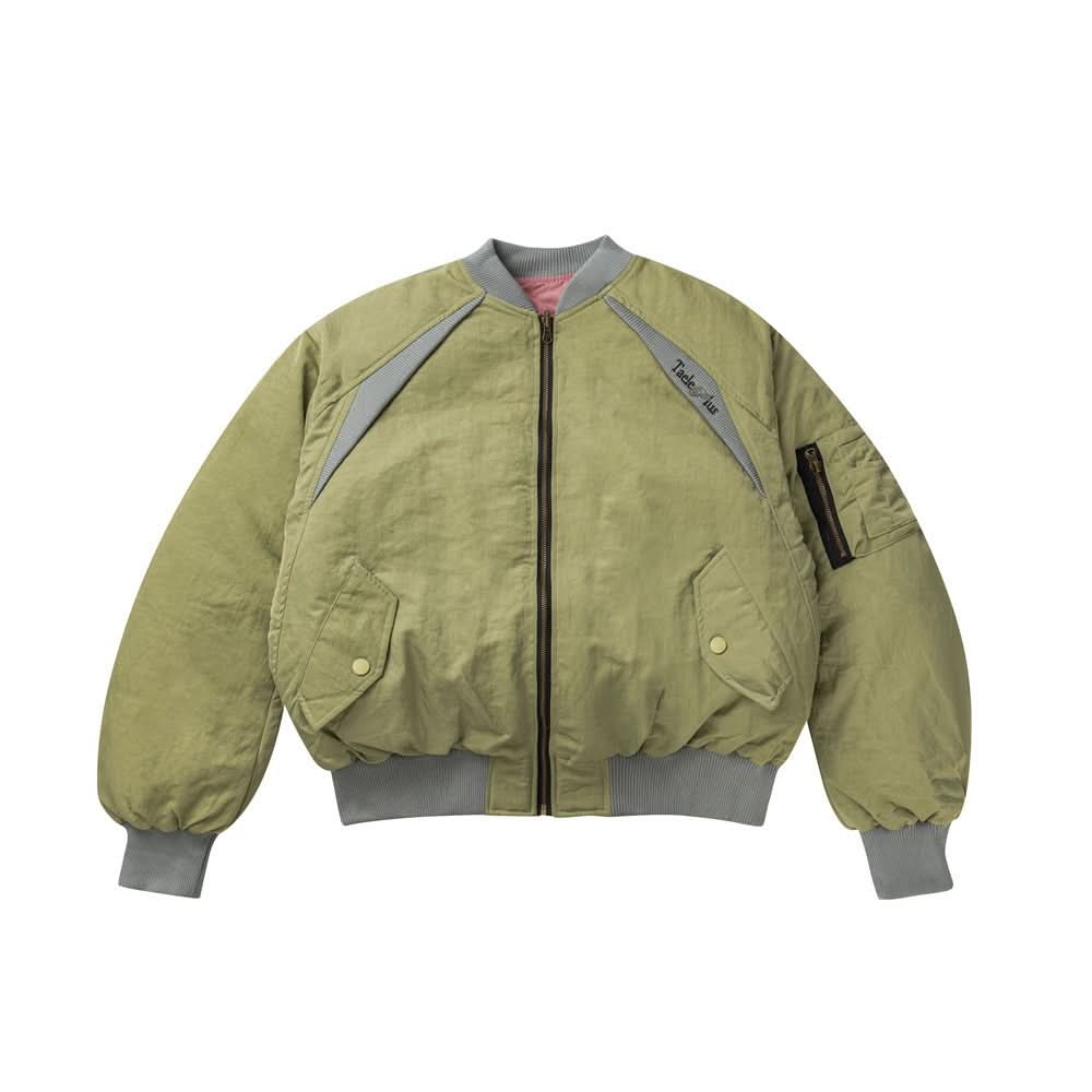 Double sided thick baseball jersey cotton jacket