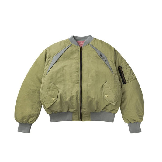 Double sided thick baseball jersey cotton jacket
