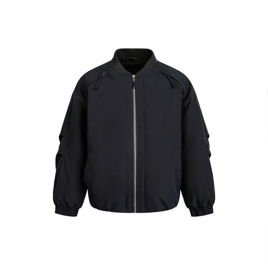 Loose stand collar baseball cotton jacket