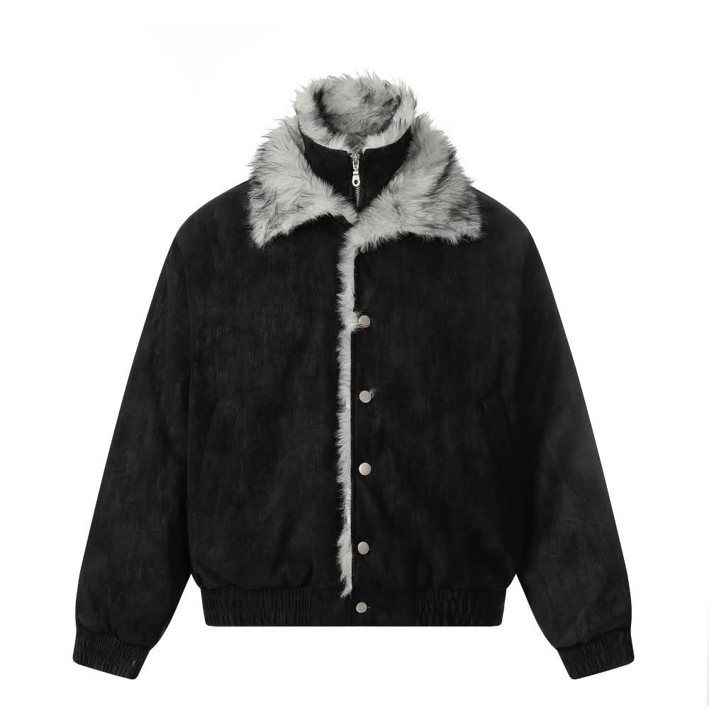Fake two cotton coats for men