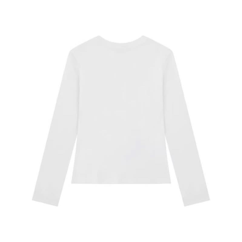 Langarmshirt für Damen, modisches tailliertes, schlankmachendes Freizeitoberteil