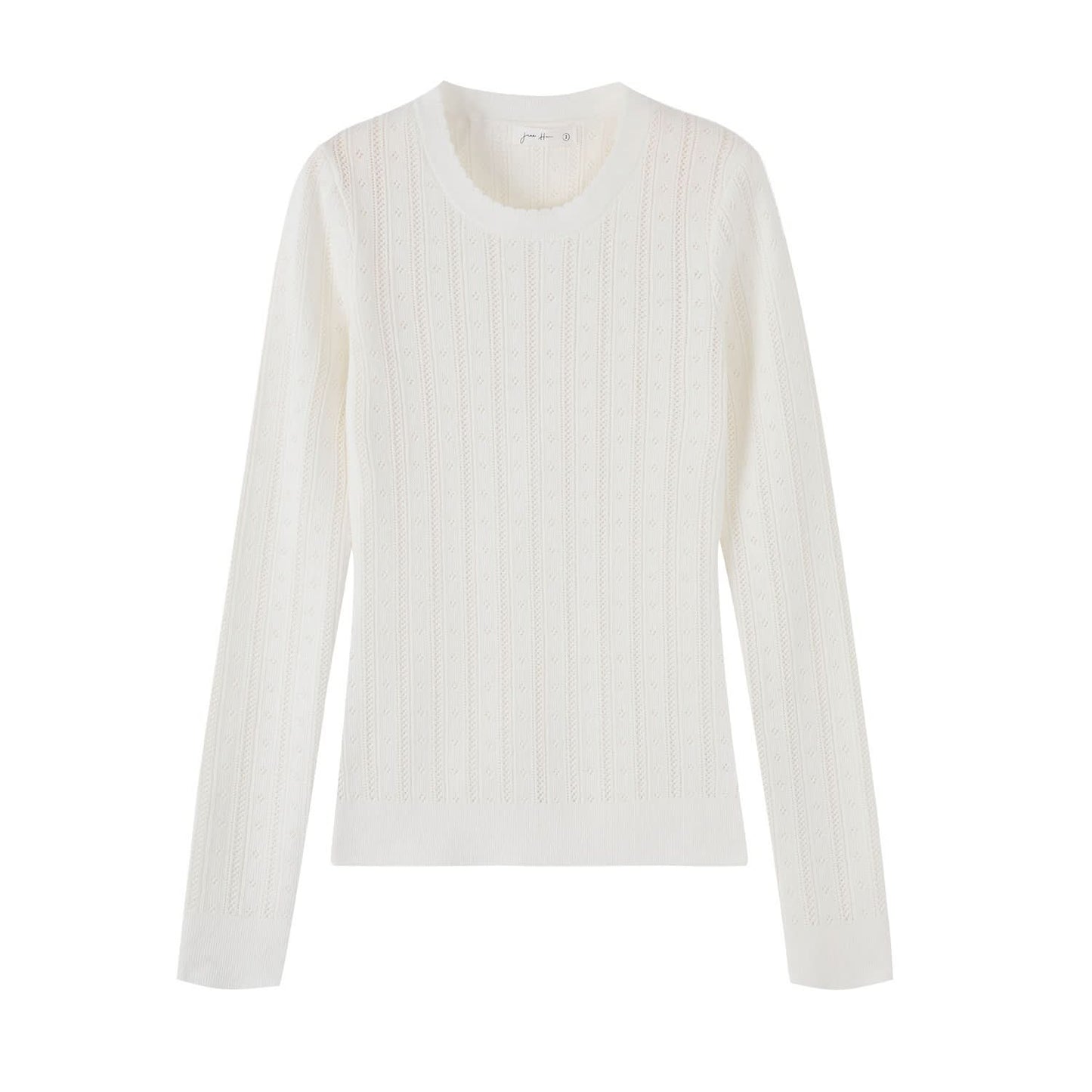 Einzigartiges, ausgeschnittenes, figurbetontes Strickoberteil mit Rundhalsausschnitt für Damen, elegantes und figurschmeichelndes Unterzieh-Top