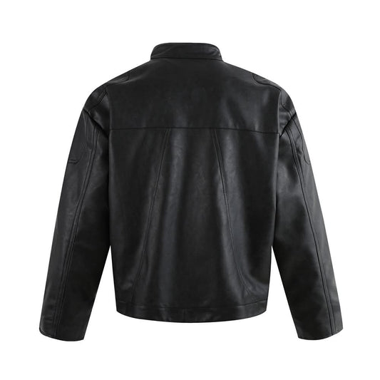 PU leather jacket