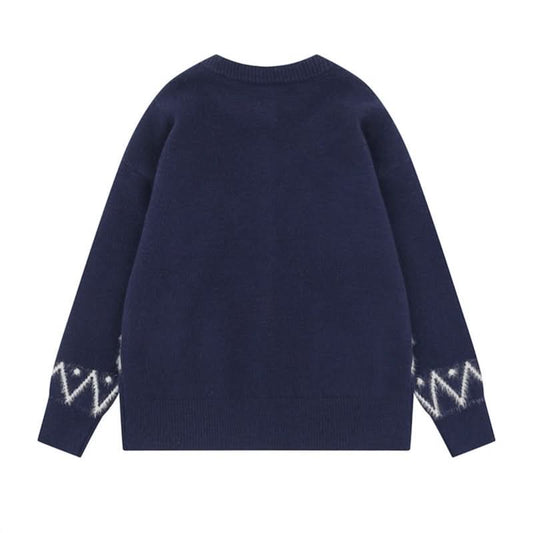 Loose Round Neck Casual Knit  Versatile Women's Sweater