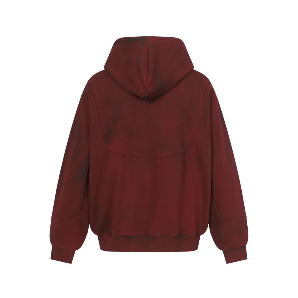 Make an old dirty hoodie with a hood