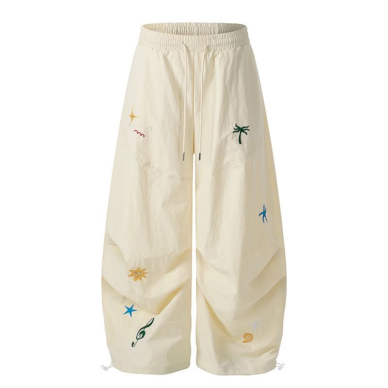 Cargo Fallschirmjägerhose Damen Locker Gerade Weites Bein Freizeithose