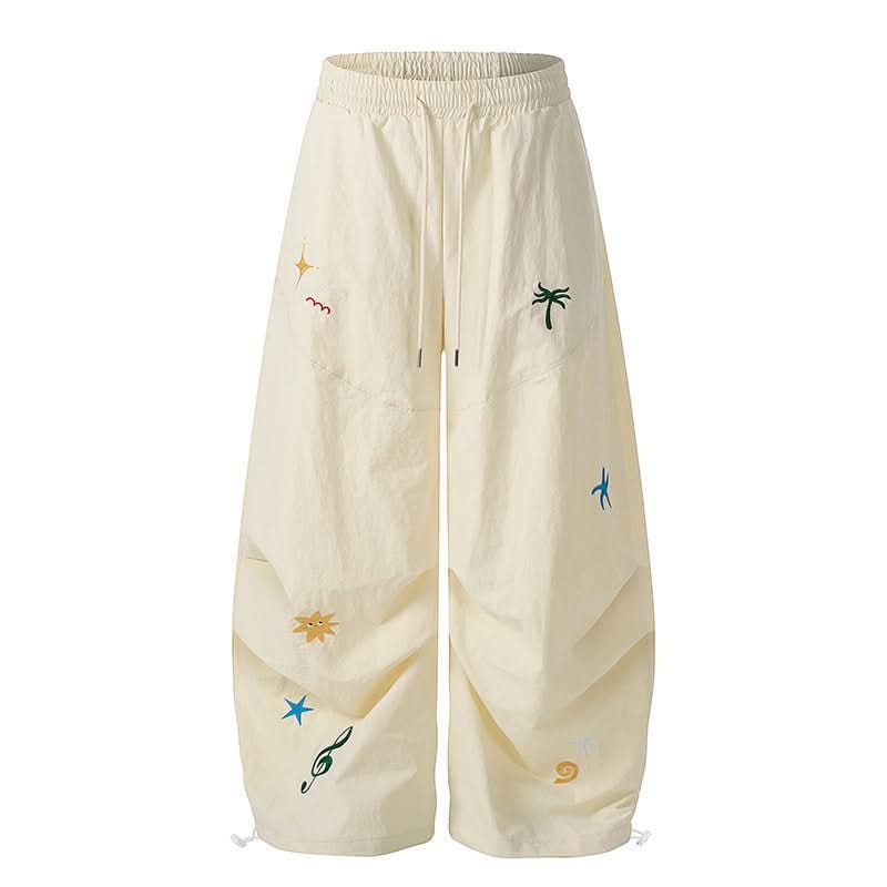 Cargo Fallschirmjägerhose Damen Locker Gerade Weites Bein Freizeithose