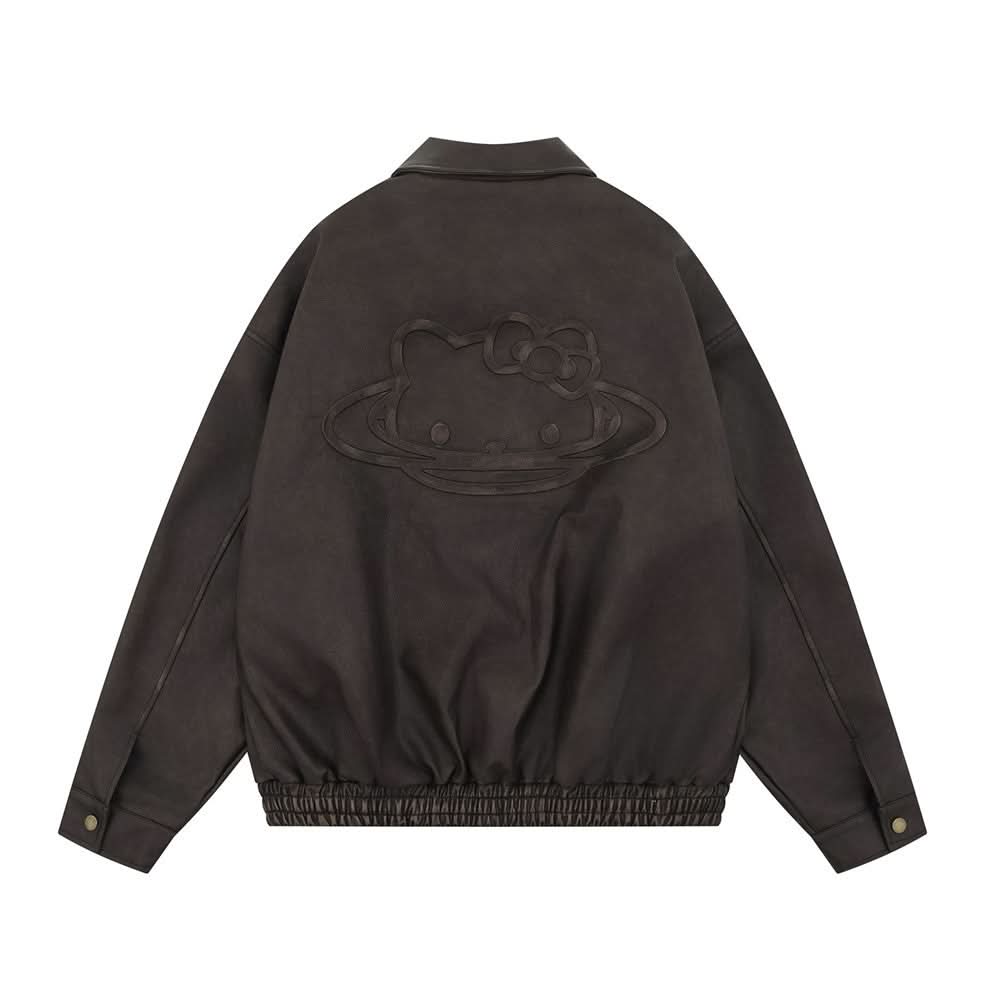 PU leather jacket