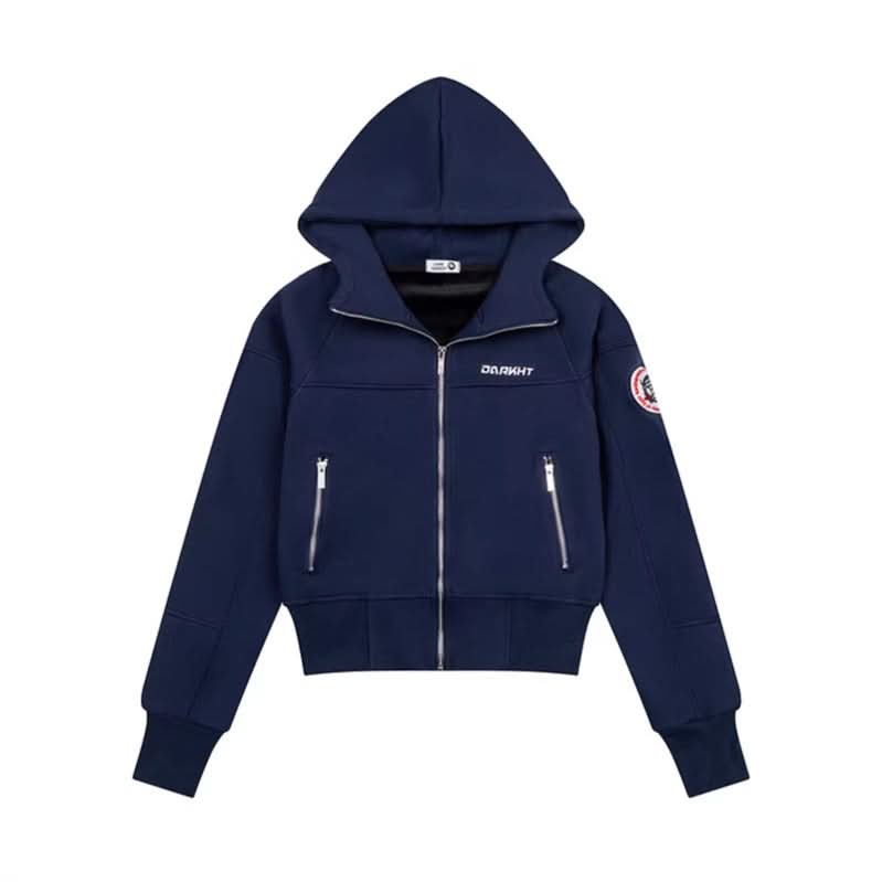 Hooded Sweatshirt  Hoodie with Pocket Zipper Front Fleece Lined Jacket