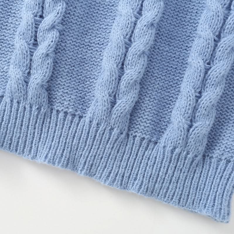 Loose fitting pullover long sleeved sweater