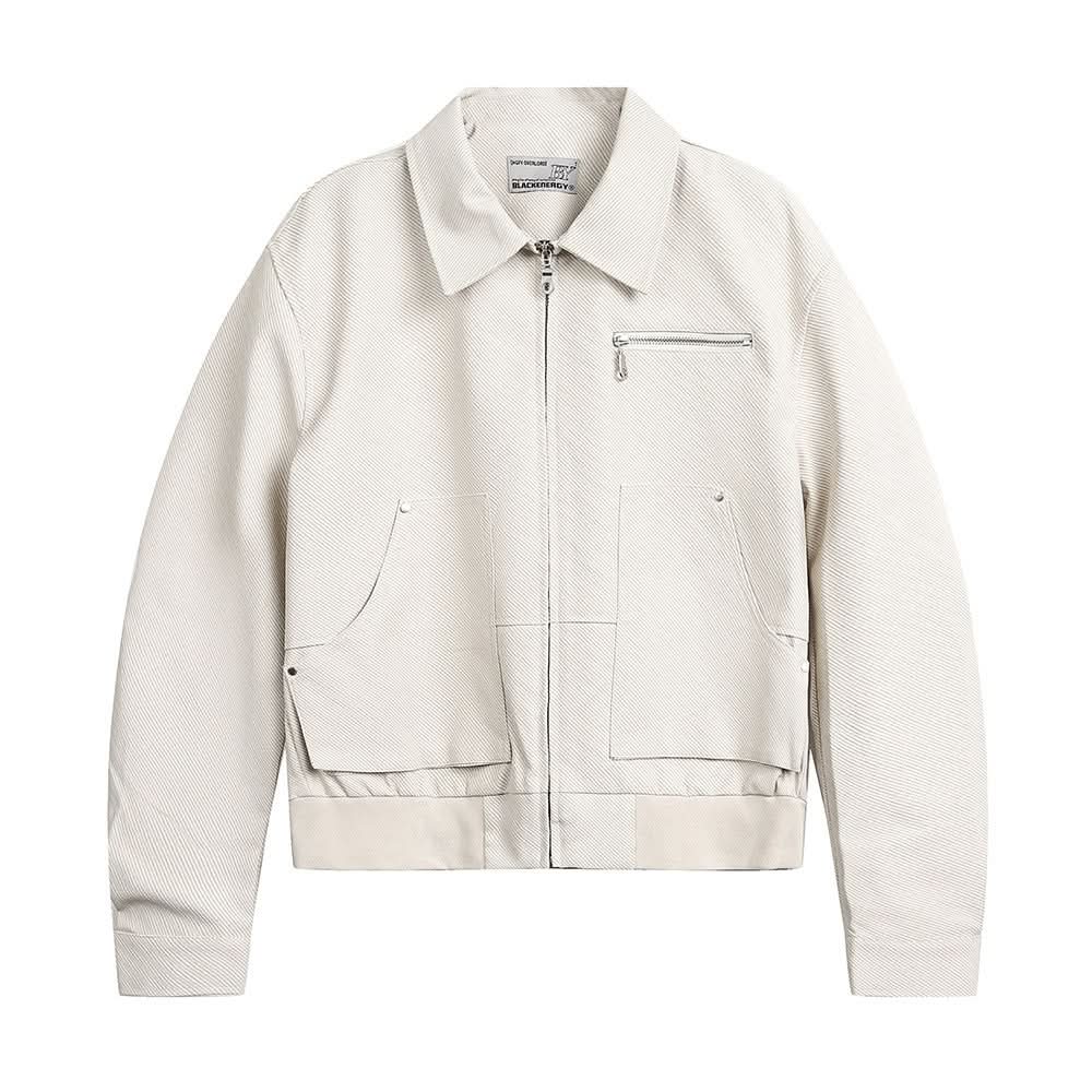 Workwear PU leather jacket