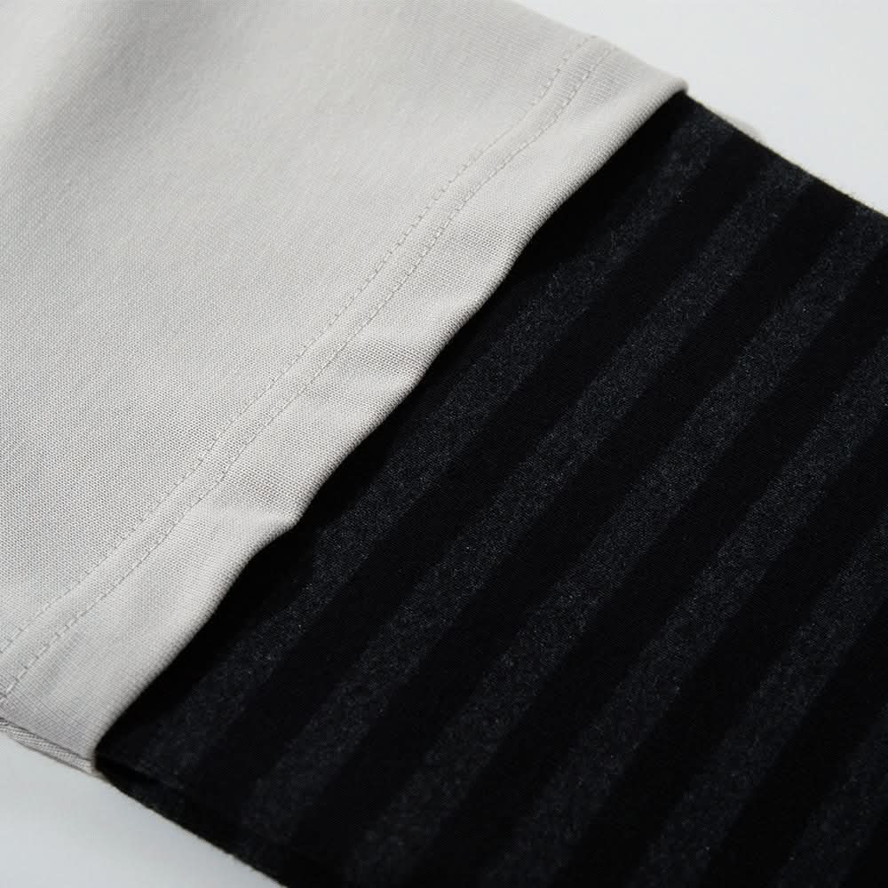 Falsches zweifarbiges Langarmshirt
