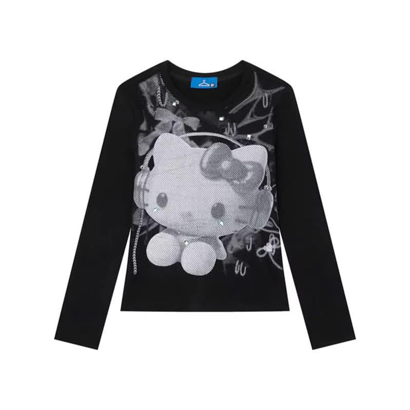 Langarmshirt für Damen, modisches tailliertes, schlankmachendes Freizeitoberteil