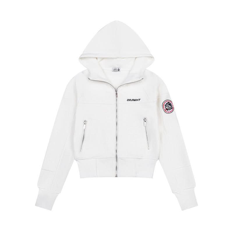 Hooded Sweatshirt  Hoodie with Pocket Zipper Front Fleece Lined Jacket