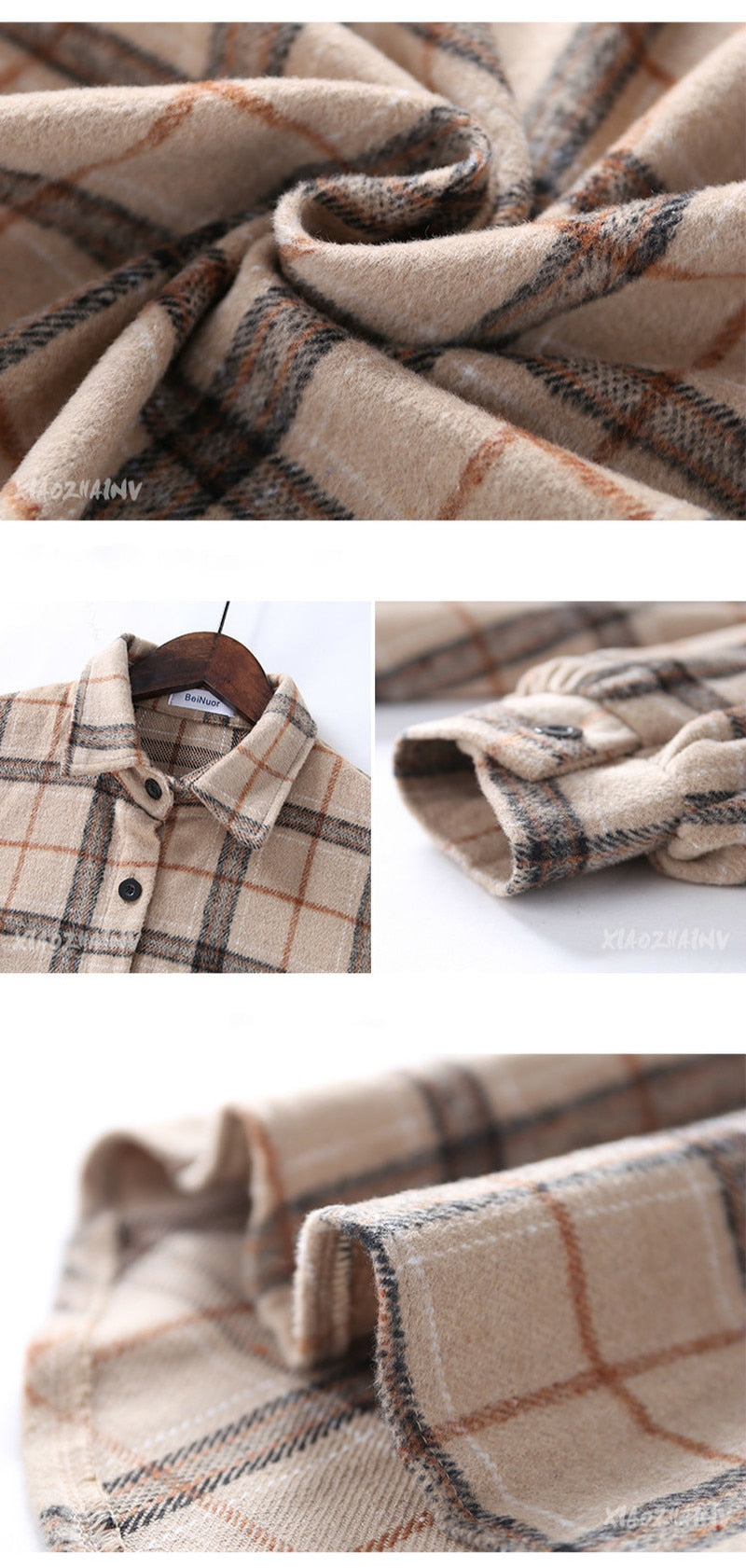 Korean Style Oversized Plaid Shirts Blouse Women Autumn Cotton Blouse Long Sleeve Plus Size Blouses 2020 Button Up Shirt Blusas