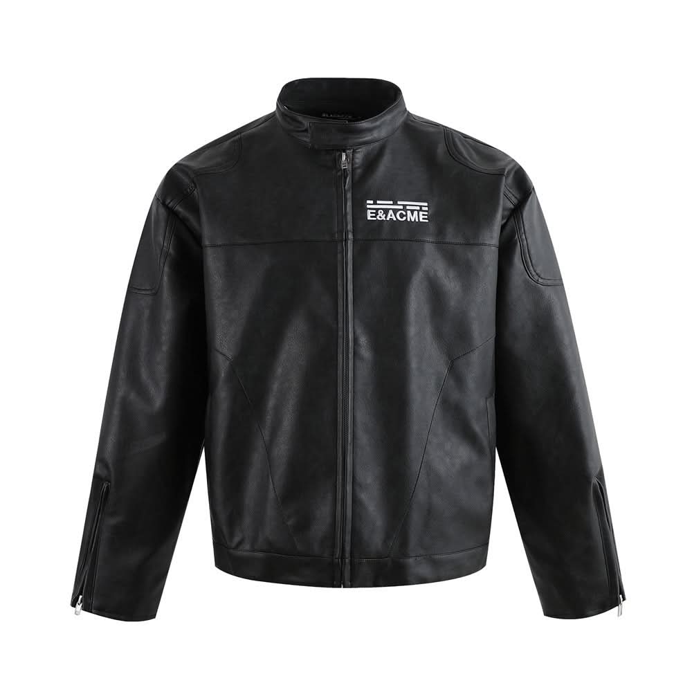 PU leather jacket