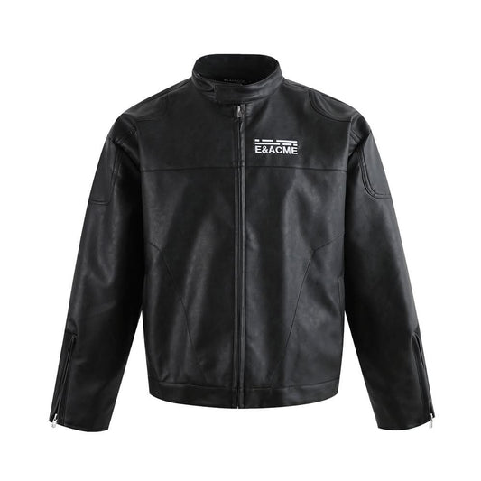 PU leather jacket