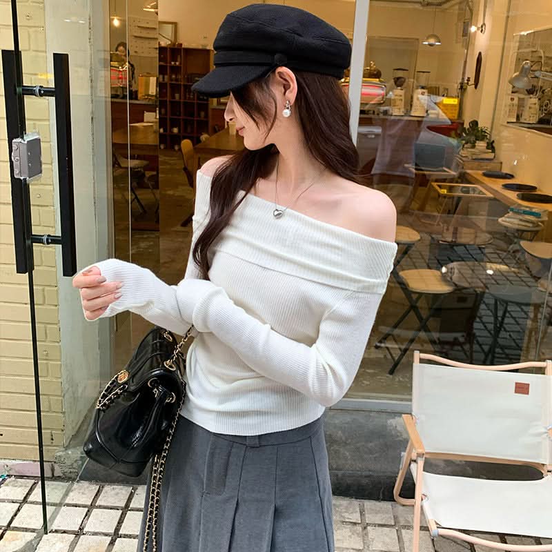 Tailliertes Stricktop für Damen, elegant und tragbar