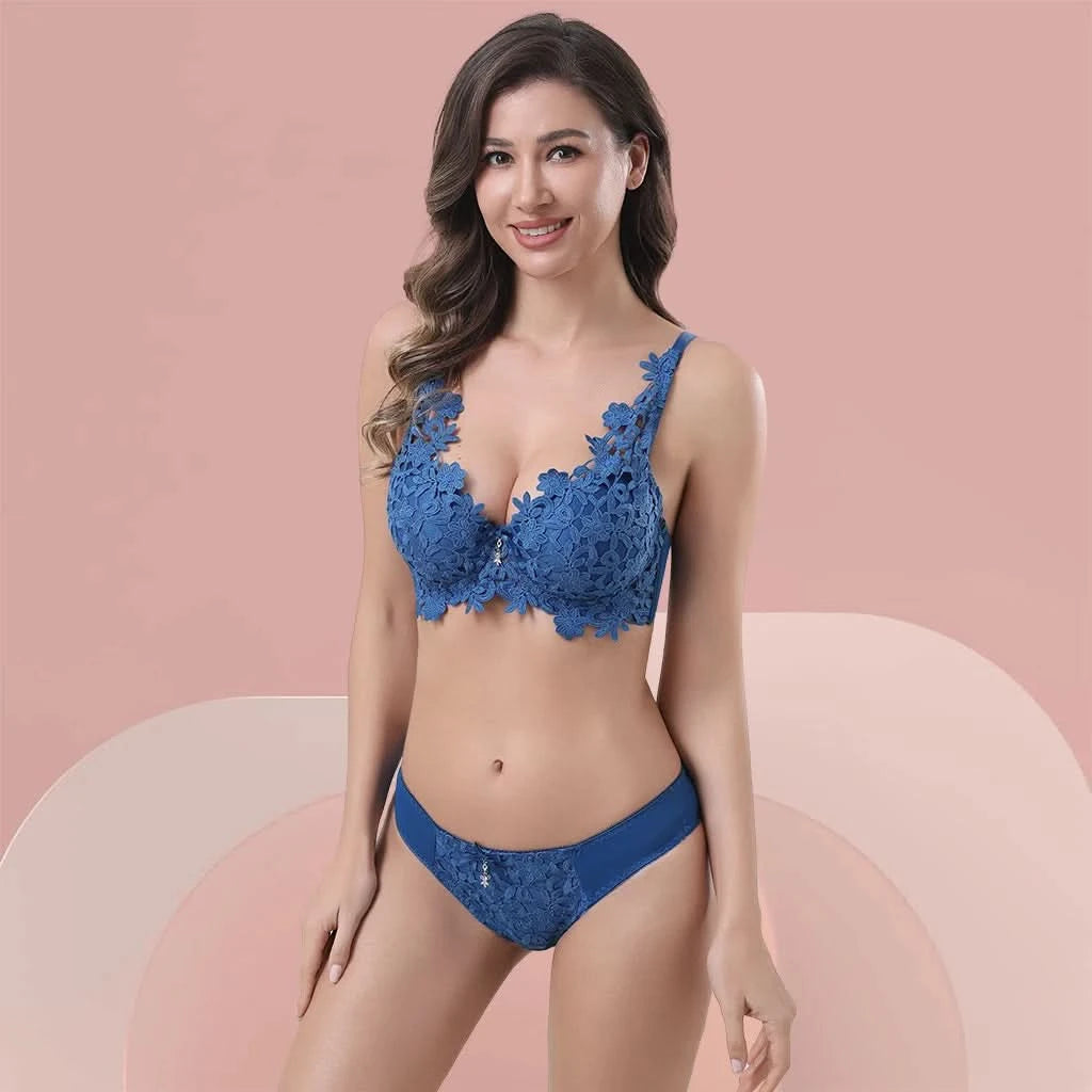 Z&D Lingerie Set mit Spitze, gepolstert und mit Bügel 6681