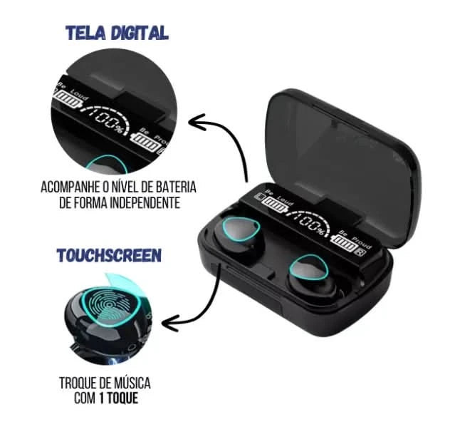 Bluetooth Headset Tws M10 F9 mit Powerbank Digitalbildschirm-Neverdie Store