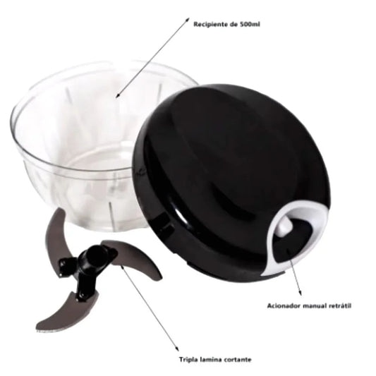Premium 3 Blades Inox Multi Manual Food Processor