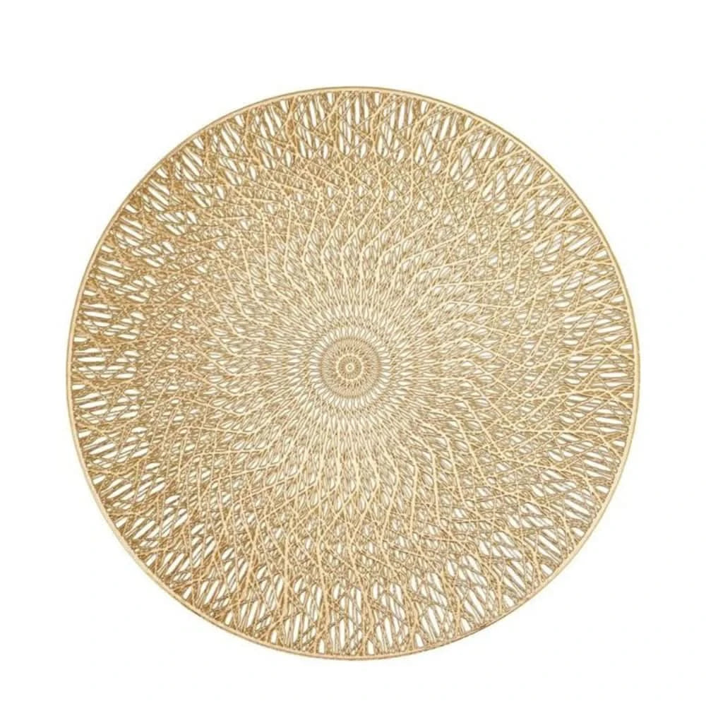4-teiliges Set amerikanischer Tischsets aus wasserdichtem Polyestergewebe, rutschfest, für Esszimmer und Küche