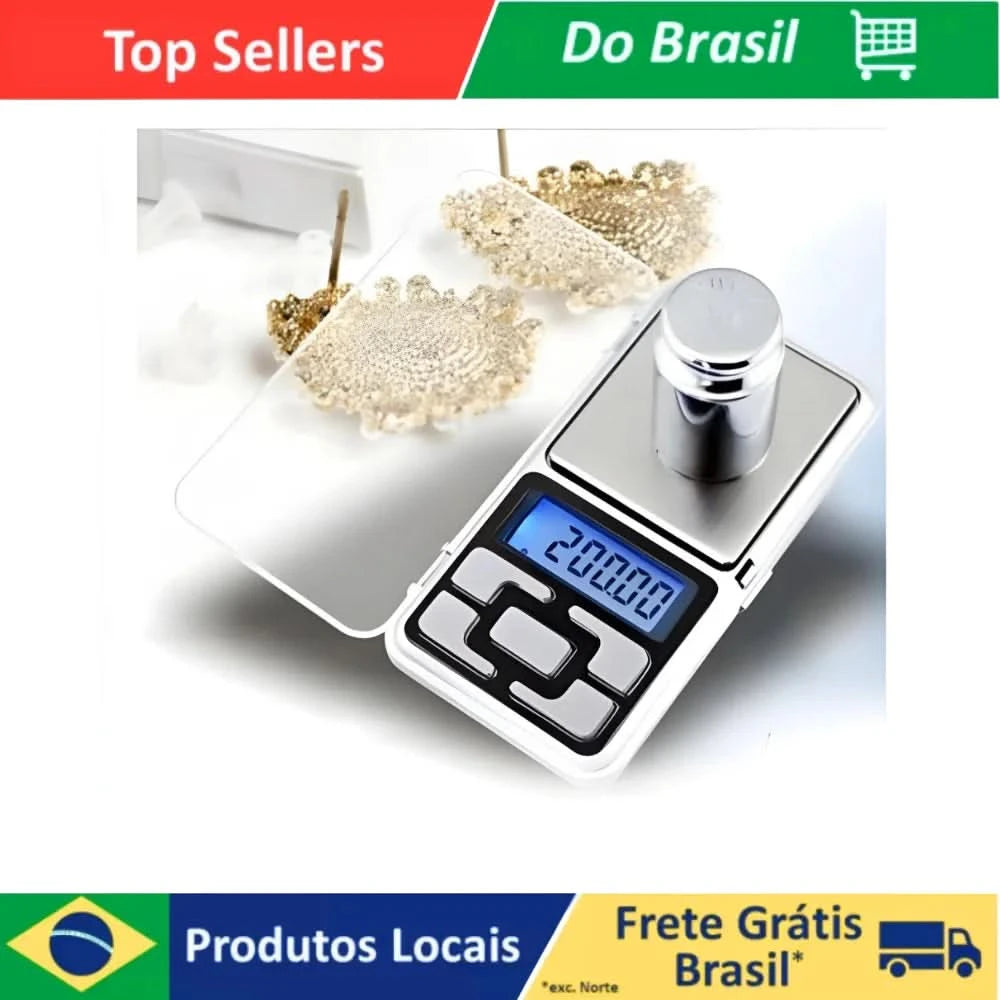 Mini-Digital-Taschenwaage mit hoher Präzision 0,1 g bis 500 g