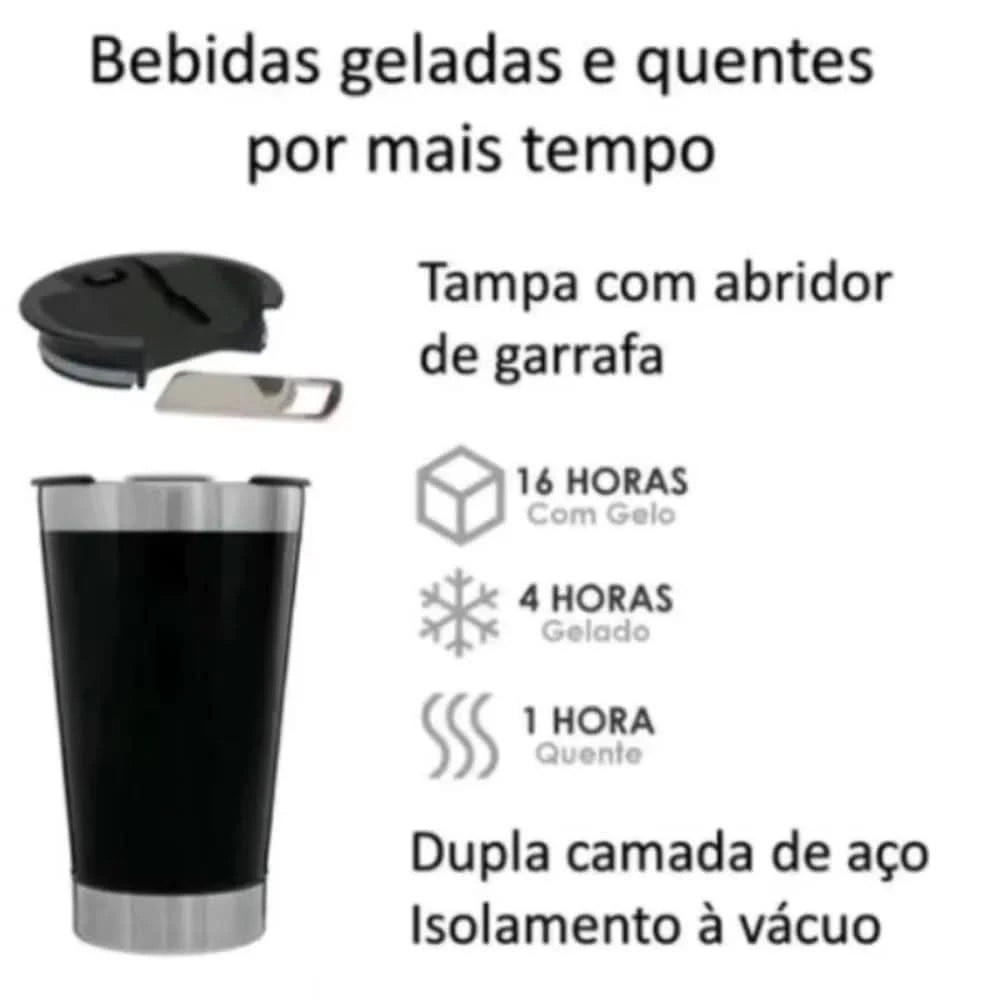 473ml Heat Cup Drink Iced or Hot with Lid and Opener