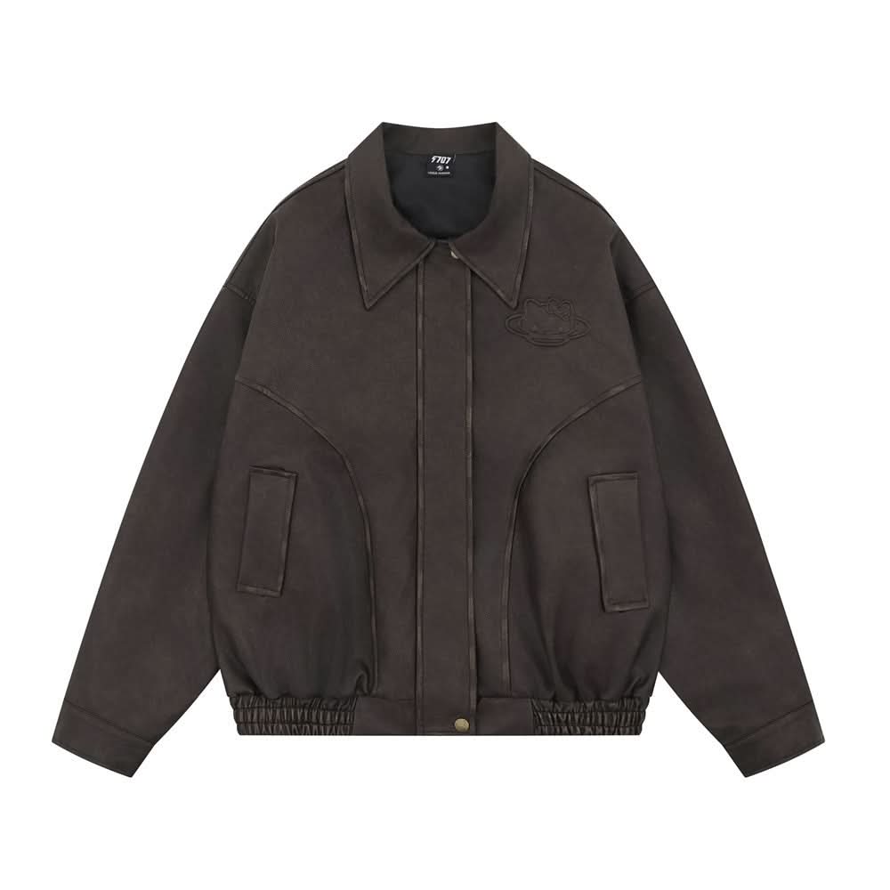 PU leather jacket