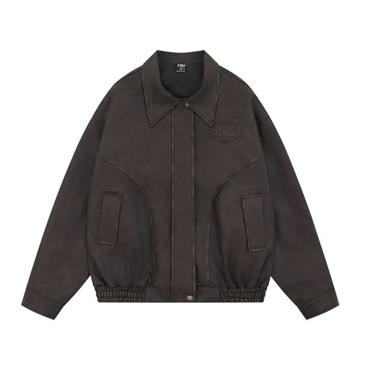 PU leather jacket