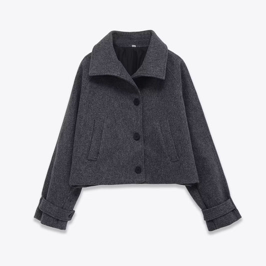Short casual versatile short windbreaker jacket