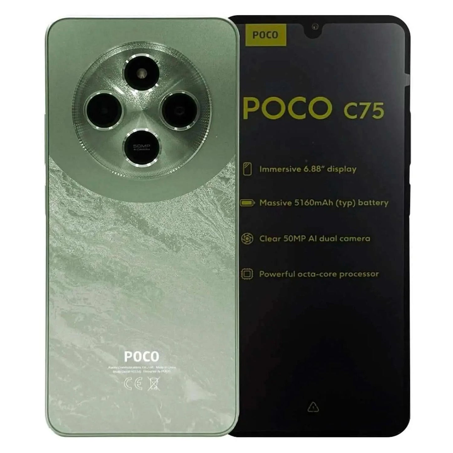 Xiaomi Poco C75 Global 256GB 8GB RAM Dual SIM Bildschirm 6.88 "-Grün